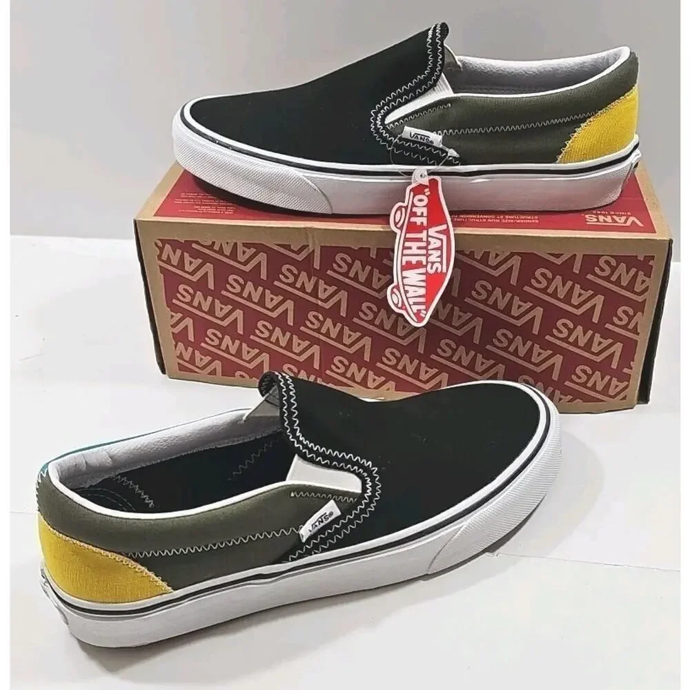 Vans ~Woman 10; Men's 8.5~Classic Slip-On Zig Zag Multi/True Sneakers NEW